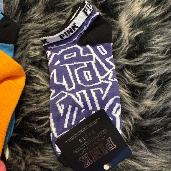 18 PINK Victoria's Secret Vibrant Ankle Socks Collection - Picture 4 of 4